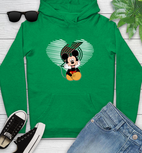 NBA Portland Trail Blazers The Heart Mickey Mouse Disney Basketball Youth Hoodie 9