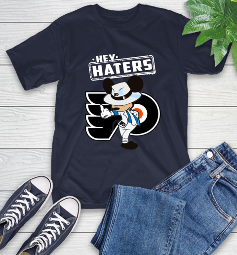 NHL Hey Haters Mickey Hockey Sports Philadelphia Flyers T-Shirt 3