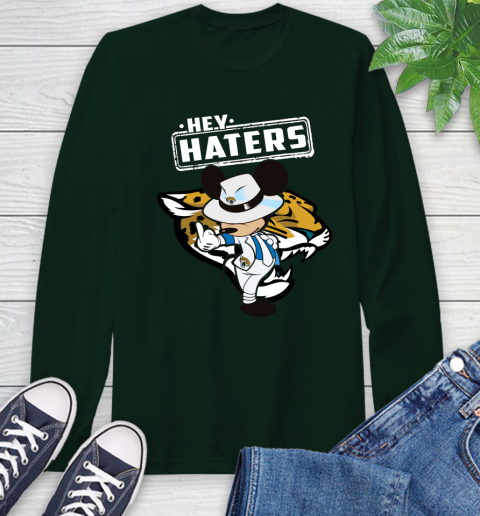 NFL Hey Haters Mickey Football Sports Jacksonville Jaguars Long Sleeve T-Shirt 7