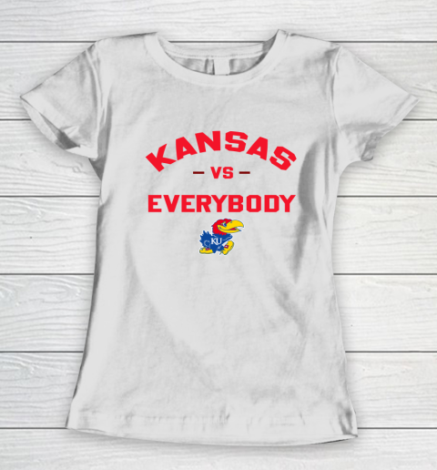 Kansas Jayhawks Vs Everybody Women's T-Shirt