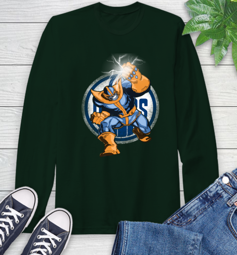 Edmonton Oilers NHL Hockey Thanos Avengers Infinity War Marvel Long Sleeve T-Shirt 7