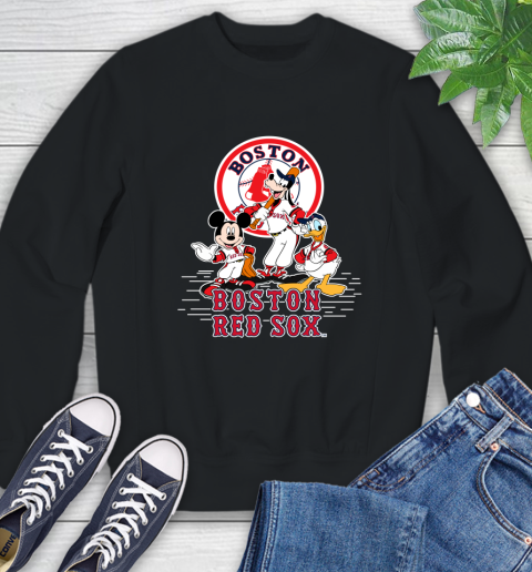 MLB Boston Red Sox Mickey Mouse Donald Duck Goofy Baseball T Shirt  Sweatshirt