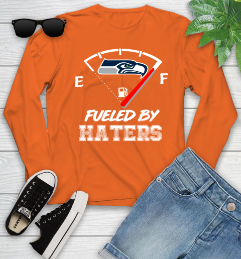Seattle Seahawks NFL Football Fueled By Haters Sports Youth Long Sleeve 3