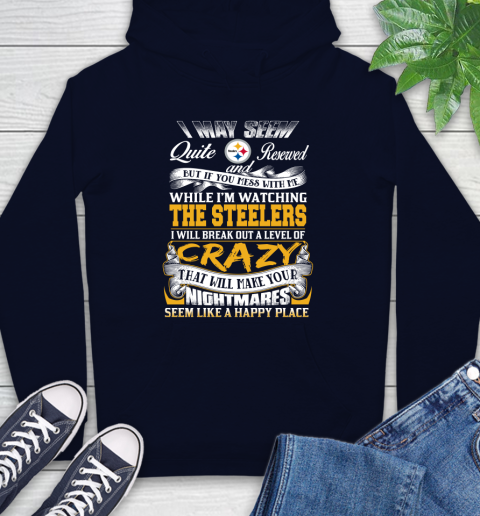 Pittsburgh Steelers NFL Football Don't Mess With Me While I'm Watching My Team Hoodie 3