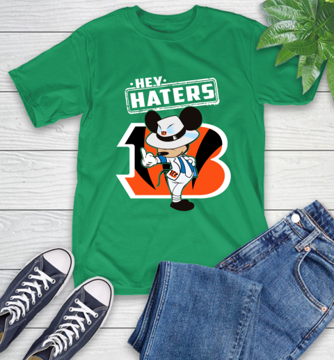 NFL Hey Haters Mickey Football Sports Cincinnati Bengals T-Shirt 7