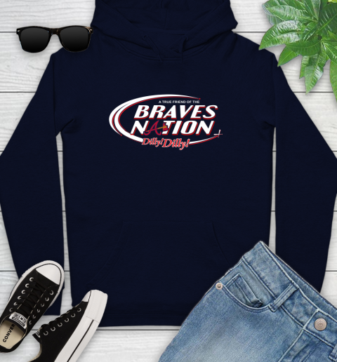 MLB A True Friend Of The Atlanta Braves Dilly Dilly Baseball Sports Youth Hoodie 3
