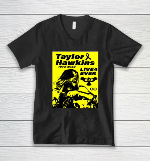 Taylor Hawkins Shirt RIP Foo Fighters Drummer 1972  2022 V-Neck T-Shirt