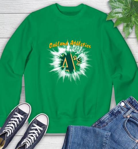 Oakland Athletics MLB Baseball Adoring Fan Rip Sports Sweatshirt 7
