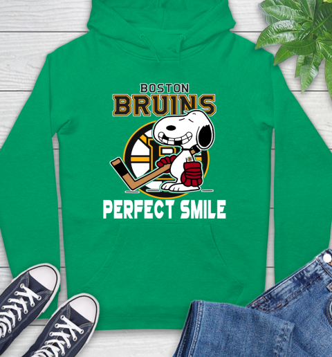 NHL Boston Bruins Snoopy Perfect Smile The Peanuts Movie Hockey T Shirt Hoodie 8