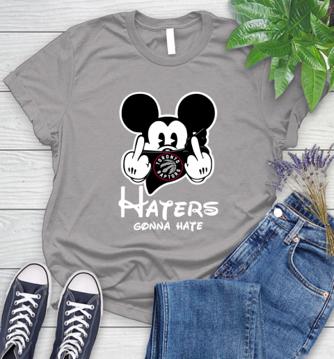 NBA Toronto Raptors Haters Gonna Hate Mickey Mouse Disney Basketball T Shirt Women's T-Shirt 6 NBA Toronto Raptors Haters Gonna Hate Mickey Mouse Disney Basketball T Shirt Women's T-Shirt - Image 6