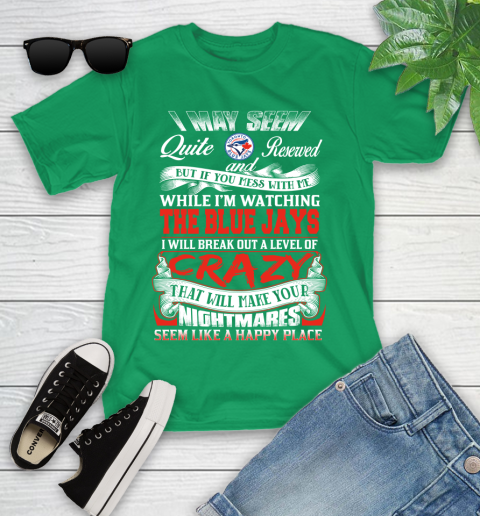 Toronto Blue Jays MLB Baseball Don't Mess With Me While I'm Watching My Team Youth T-Shirt 8