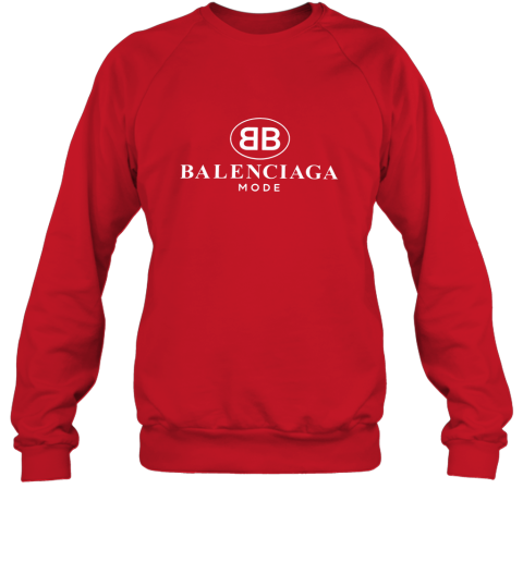 Balenciaga Mens All Over Logo Crewneck Sweater Wool Blend Black 2180221