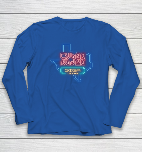 Cyber Rodeo Shirt Elon Musk Giga Texas Tesla Event Long Sleeve T-Shirt 5