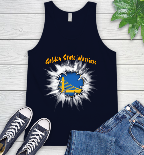 Golden State Warriors NBA Basketball Rip Sports Tank Top 3 Golden State Warriors NBA Basketball Rip Sports Tank Top - Image 3