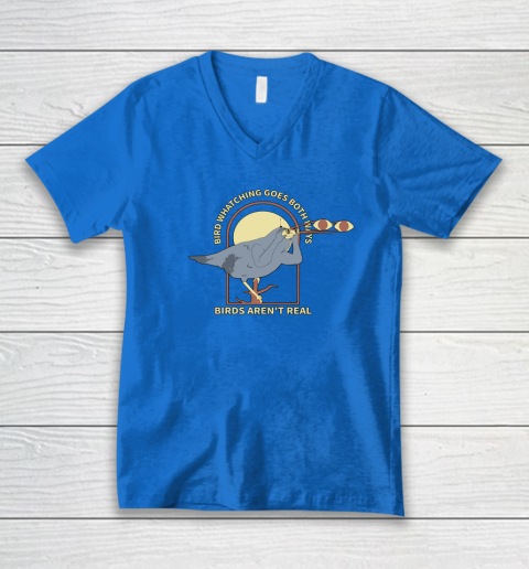 Birds Aren't Real V-Neck T-Shirt 4