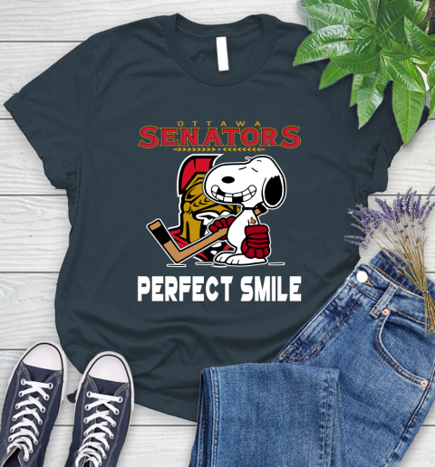 NHL New York Rangers Snoopy Perfect Smile The Peanuts Movie Hockey T Shirt Women's T-Shirt 11