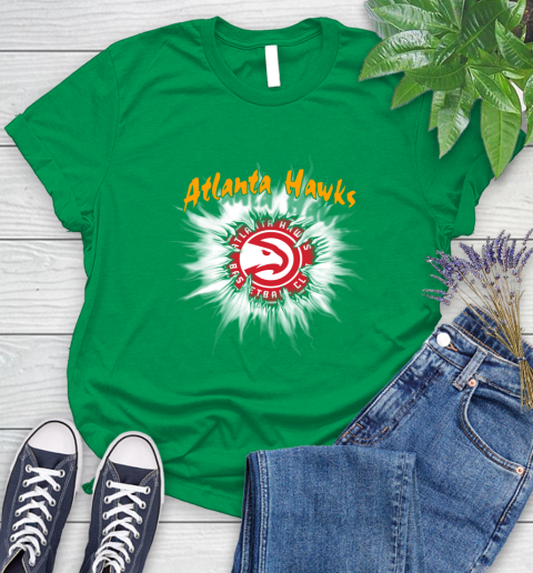 Atlanta Hawks NBA Basketball Rip Sports Women's T-Shirt 9