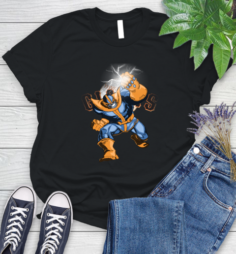 San Francisco Giants MLB Baseball Thanos Avengers Infinity War Marvel Women's T-Shirt