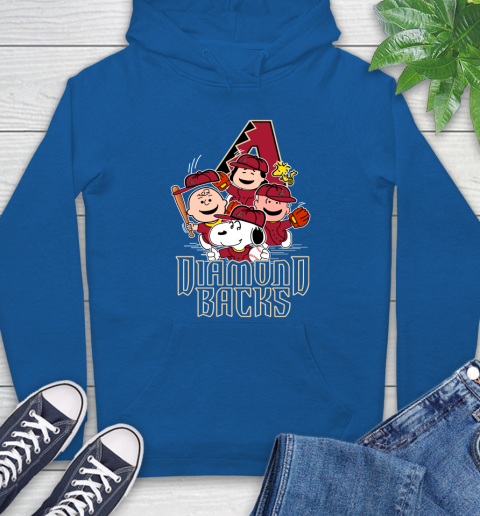 MLB Arizona Diamondbacks Snoopy Charlie Brown Woodstock The Peanuts Movie Baseball T Shirt_000 Hoodie 9