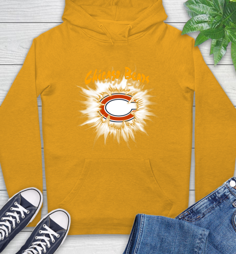 Chicago Bears NFL Football Adoring Fan Rip Sports Hoodie 2