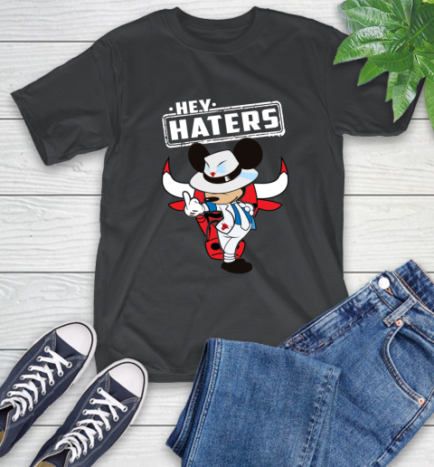 NBA Hey Haters Mickey Basketball Sports Chicago Bulls T-Shirt