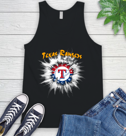 Texas Rangers MLB Baseball Adoring Fan Rip Sports Tank Top