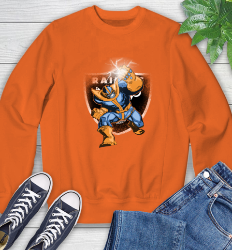 Oakland Raiders NFL Football Thanos Avengers Infinity War Marvel Sweatshirt 3