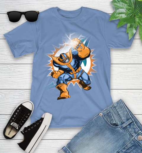 Miami Dolphins NFL Football Thanos Avengers Infinity War Marvel Youth T-Shirt 15