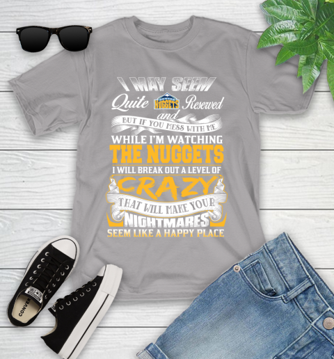 Denver Nuggets NBA Basketball Don't Mess With Me While I'm Watching My Team Youth T-Shirt 4