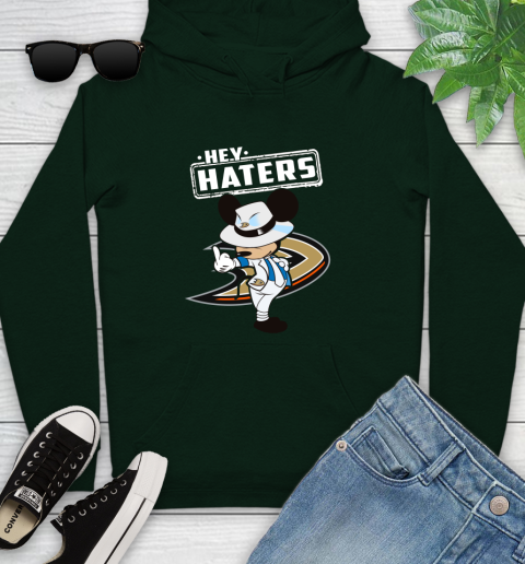 NHL Hey Haters Mickey Hockey Sports Anaheim Ducks Youth Hoodie 14