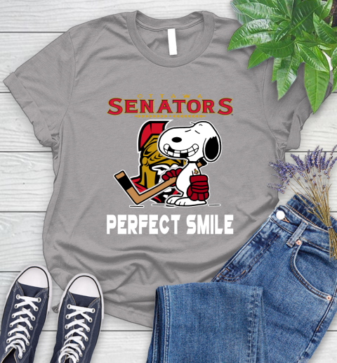 NHL New York Rangers Snoopy Perfect Smile The Peanuts Movie Hockey T Shirt Women's T-Shirt 5