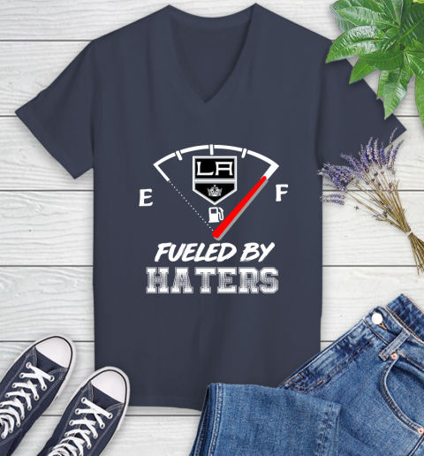 Los Angeles Kings NHL Hockey Fueled By Haters Sports Women's V-Neck T-Shirt 12