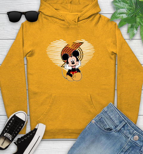 NBA Portland Trail Blazers The Heart Mickey Mouse Disney Basketball Youth Hoodie 2