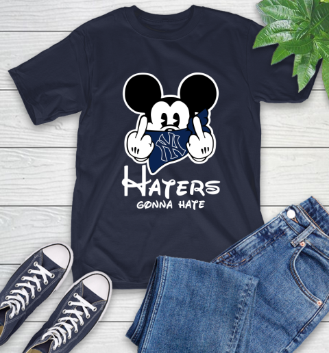 MLB New York Yankees Haters Gonna Hate Mickey Mouse Disney Baseball T Shirt_000 T-Shirt 3