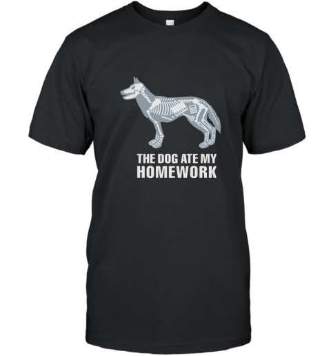 The dog ate my homework  Funny Math T Shirt T-Shirt