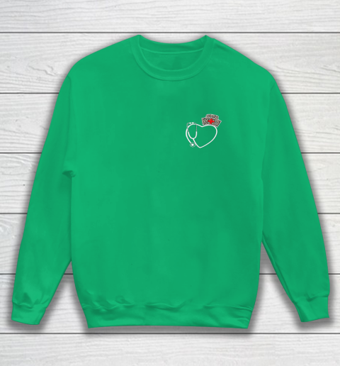 Heart Stethoscope Cute Love Nursing Gifts Valentine Day 2022 Sweatshirt 4
