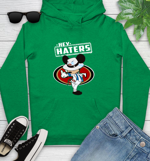NFL Hey Haters Mickey Football Sports San Francisco 49ers Youth Hoodie 9