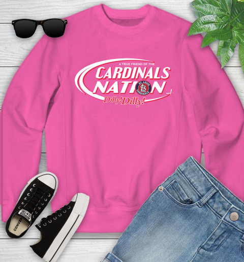 MLB A True Friend Of The St.Louis Cardinals Dilly Dilly Baseball Sports Youth Sweatshirt 6