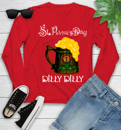 MLB Texas Rangers St Patrick's Day Dilly Dilly Beer Baseball Sports Youth Long Sleeve 11