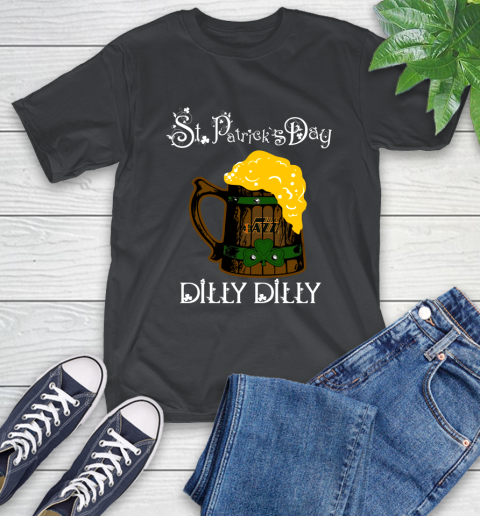 NBA Utah Jazz St Patrick's Day Dilly Dilly Beer Basketball Sports T-Shirt