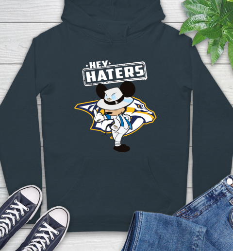NHL Hey Haters Mickey Hockey Sports Nashville Predators Hoodie 7