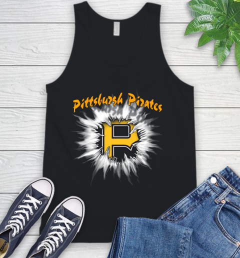 Pittsburgh Pirates MLB Baseball Adoring Fan Rip Sports Tank Top