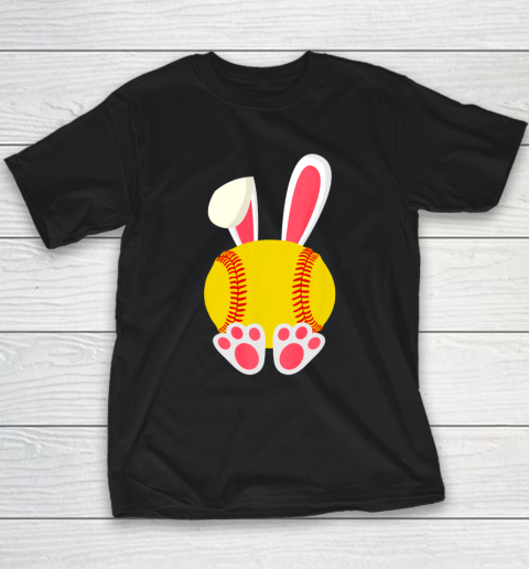 Easter Bunny Rabbit Baseball Funny Youth T-Shirt