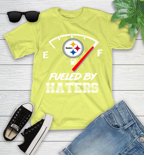 Pittsburgh Steelers NFL Football Fueled By Haters Sports Youth T-Shirt 10