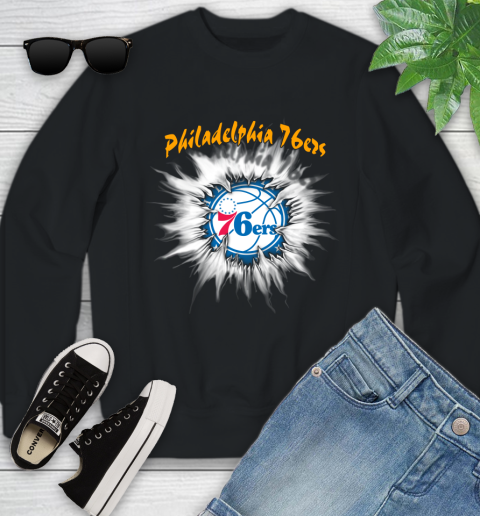Philadelphia 76ers NBA Basketball Rip Sports Youth Sweatshirt