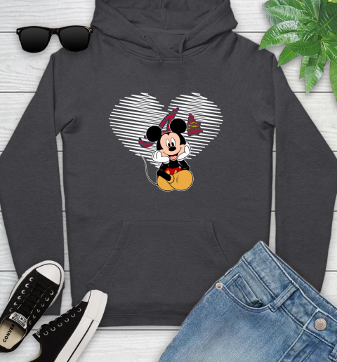 MLB Atlanta Braves The Heart Mickey Mouse Disney Baseball T Shirt_000 Youth Hoodie 8