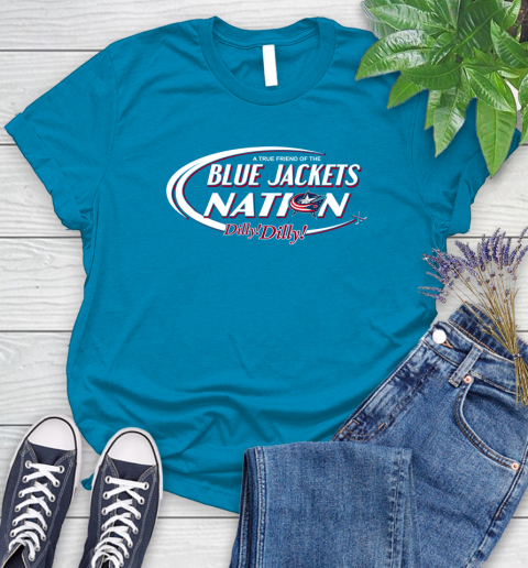NHL A True Friend Of The Columbus Blue Jackets Dilly Dilly Hockey Sports Women's T-Shirt 10