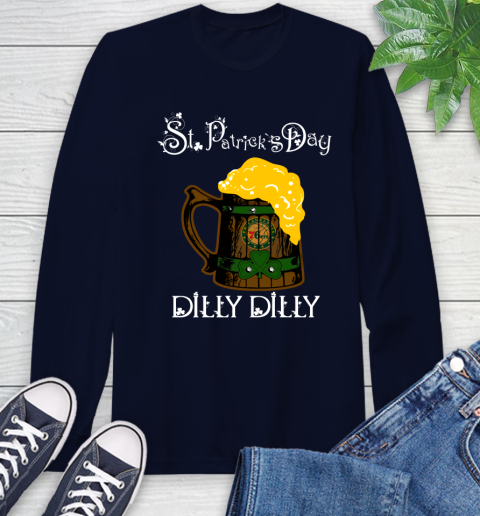 NBA Philadelphia 76ers St Patrick's Day Dilly Dilly Beer Basketball Sports Long Sleeve T-Shirt 3