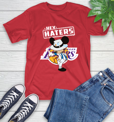 NBA Hey Haters Mickey Basketball Sports Los Angeles Lakers T-Shirt 11