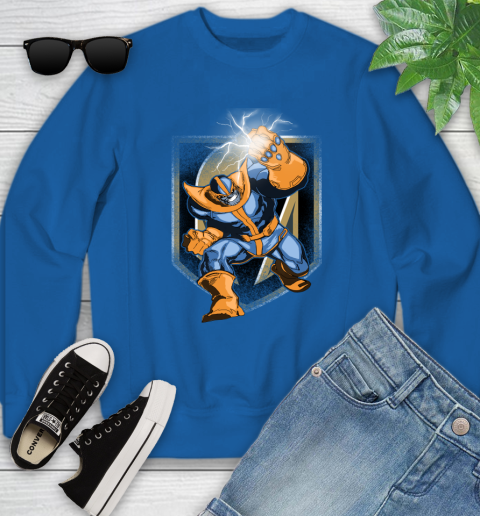 Vegas Golden Knights NHL Hockey Thanos Avengers Infinity War Marvel Youth Sweatshirt 7